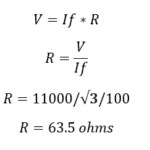 How to calculate NGR resistance value?