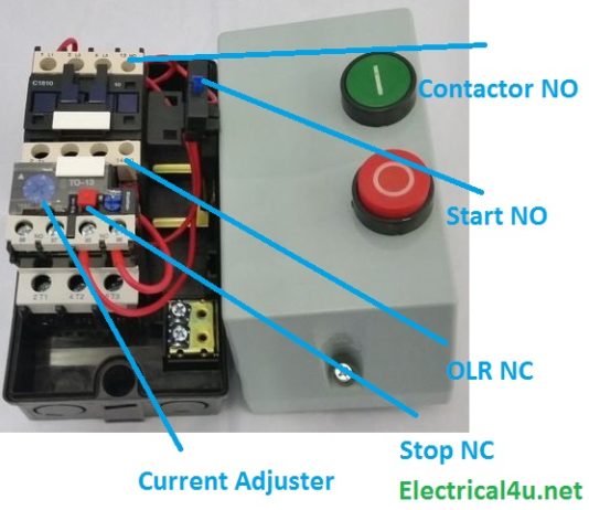 DOL Starter Circuit Explanation