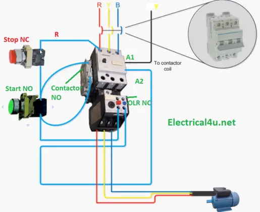 Dol Starter Motor Control Circuit Diagram