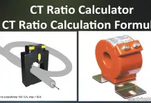 CT Ratio Calculation and Calculator Online