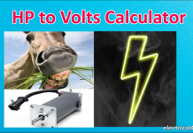 Hp to volts conversion calculator