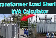 Transformer load sharing kVA Calculator Calculation