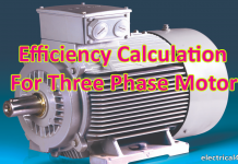 3 phase motor efficiency formula