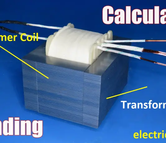 transformer wire size Chart