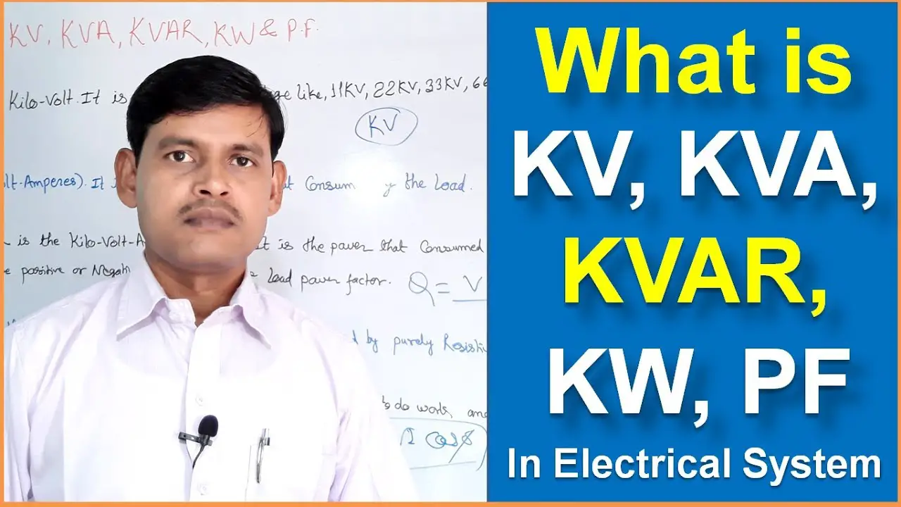 KW KVA KVAR Formula Relation With Power Factor Electrical4u