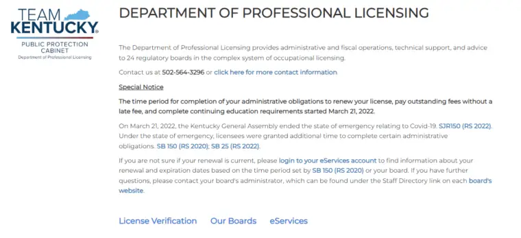 Electrical License In Kentucky Contractor License Requirements   Kentucky Home Page Png 760x347 